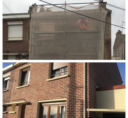 sablage façade et rejointoiement